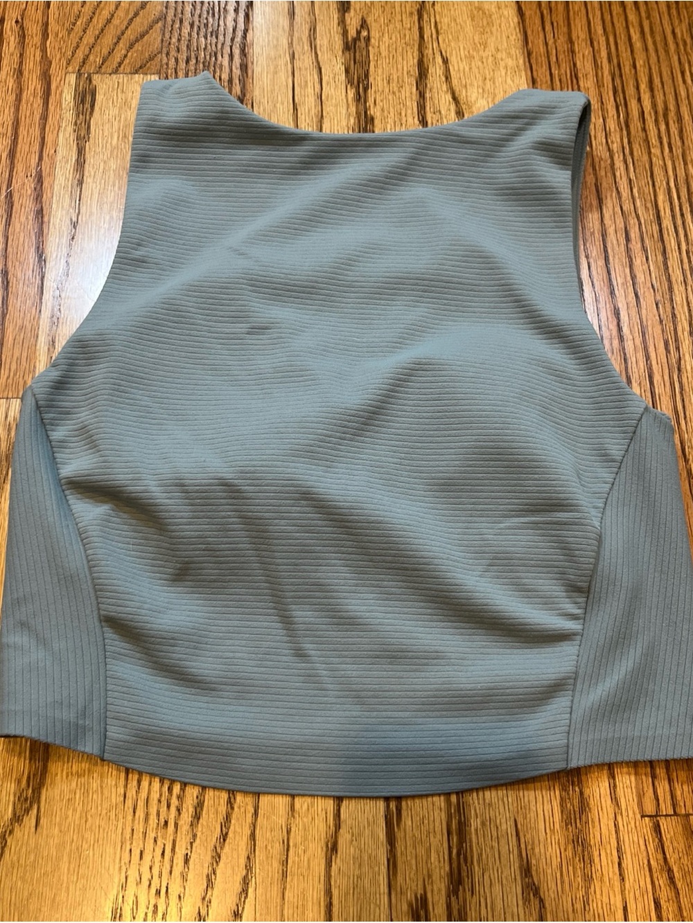 Rhone Sports Bra Tank Women S Light Blue Ripple Longline Wirefree Athletic Gym